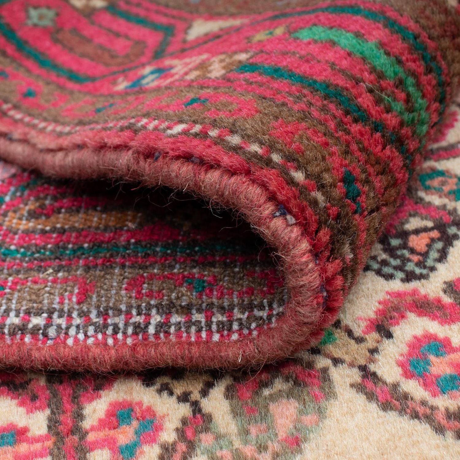 Alfombra persa - Nómada - 125 x 81 cm - beige