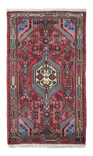 Alfombra persa - Nómada - 134 x 80 cm - rojo