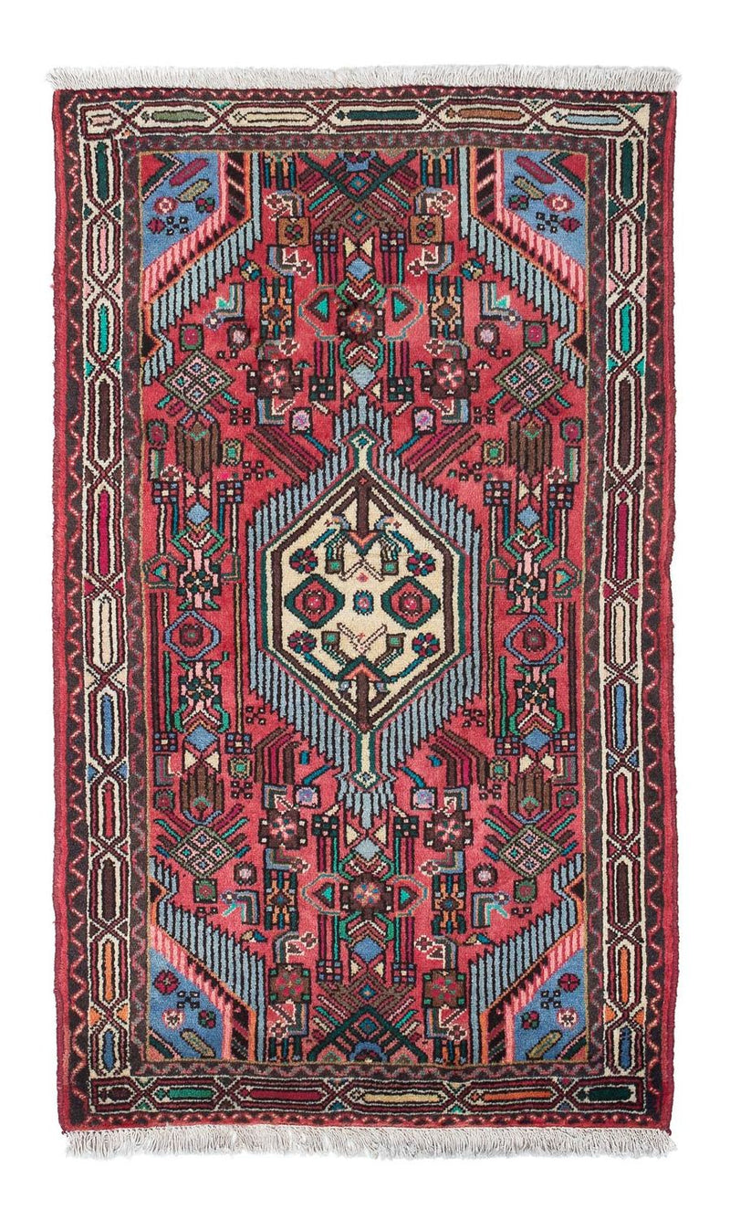 Alfombra persa - Nómada - 134 x 80 cm - rojo