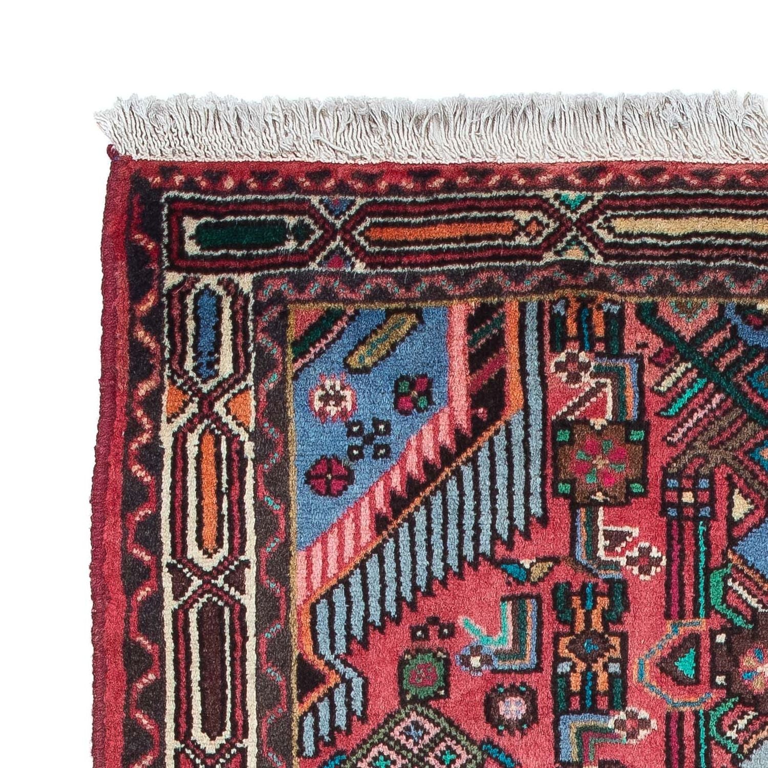 Alfombra persa - Nómada - 134 x 80 cm - rojo
