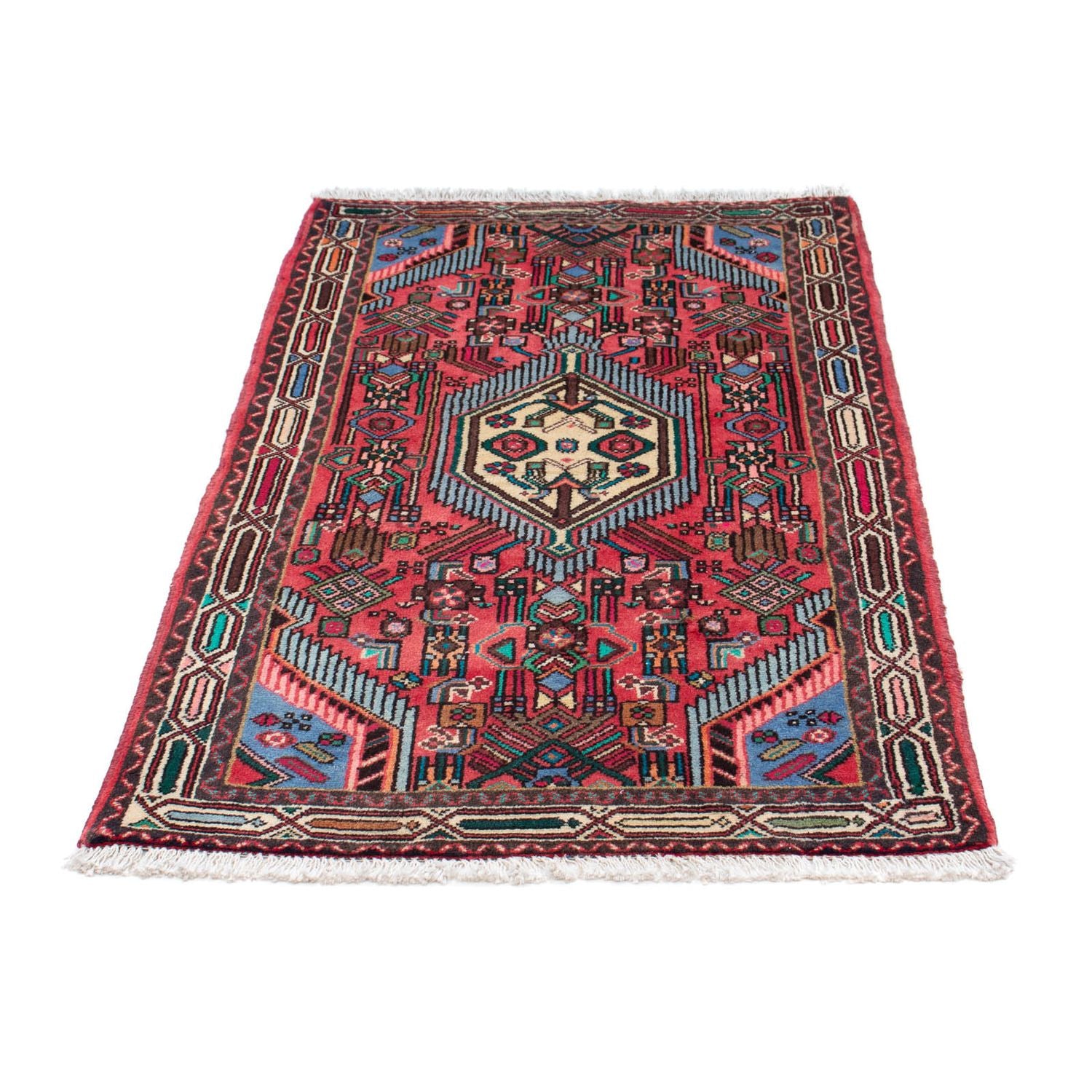 Alfombra persa - Nómada - 134 x 80 cm - rojo
