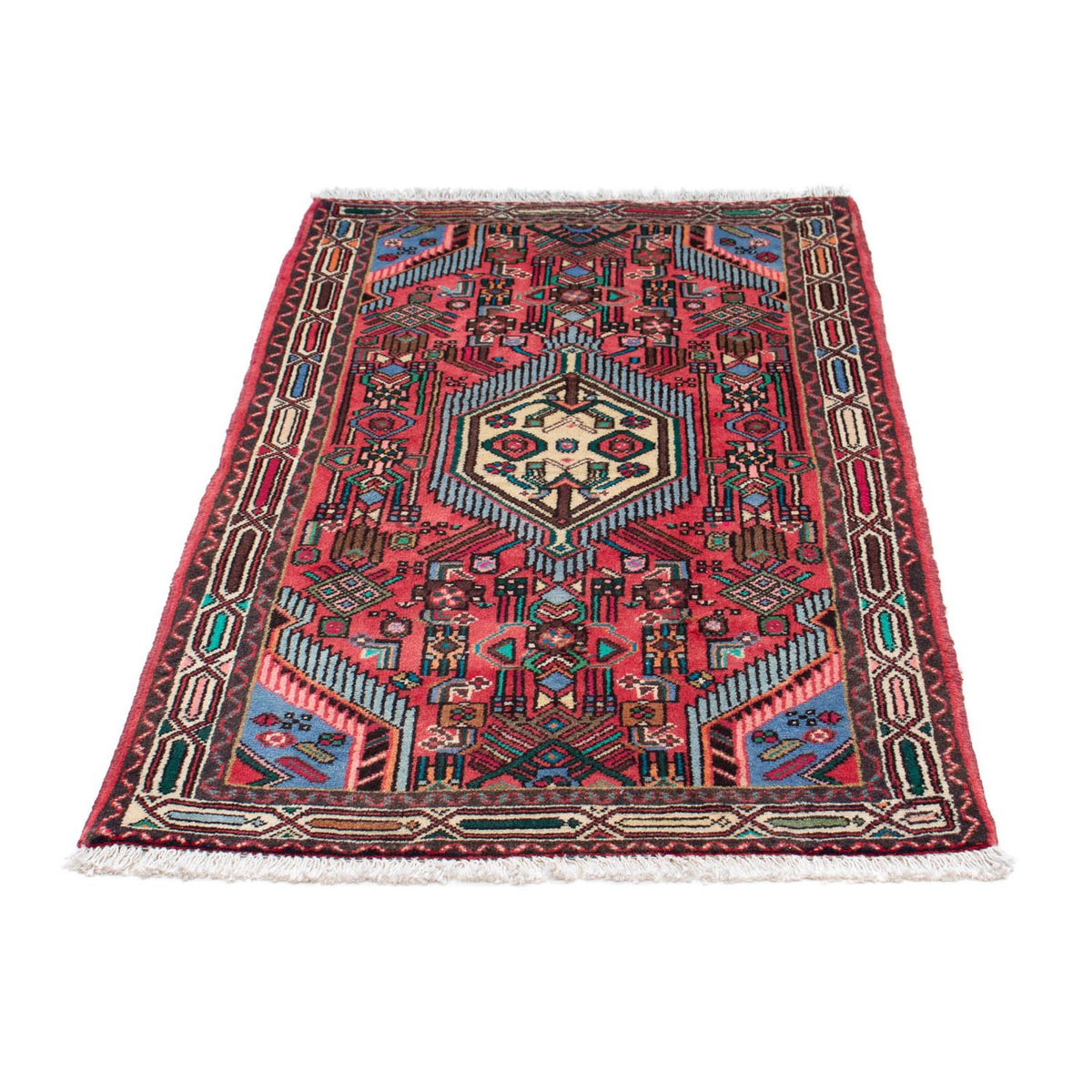 Alfombra persa - Nómada - 134 x 80 cm - rojo
