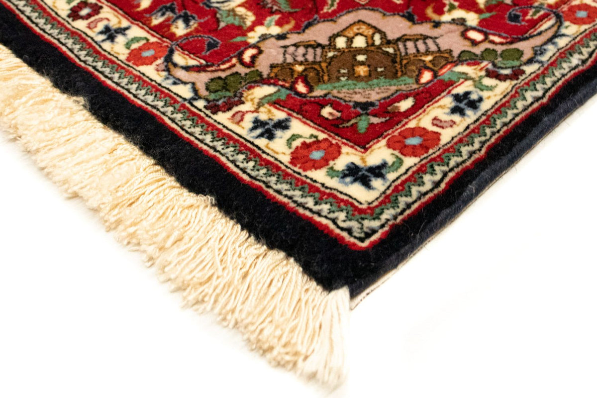 Alfombra persa - Ghom - 163 x 107 cm - azul oscuro