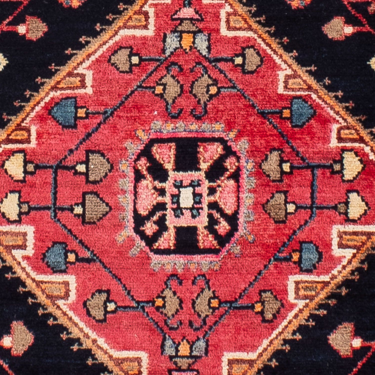 Alfombra persa - Nómada - 220 x 139 cm - azul oscuro