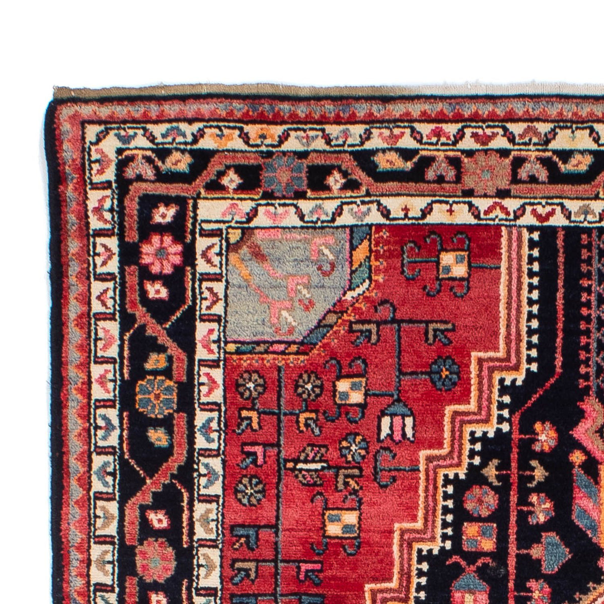 Alfombra persa - Nómada - 220 x 139 cm - azul oscuro