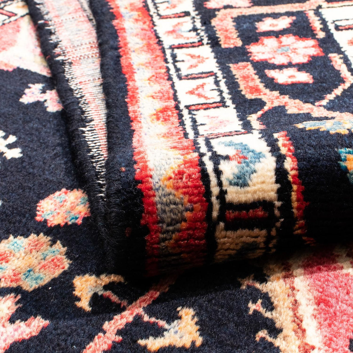 Alfombra persa - Nómada - 220 x 139 cm - azul oscuro