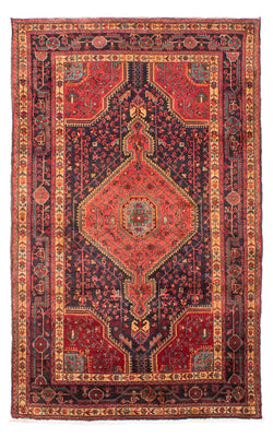 Alfombra persa - Nómada - 218 x 130 cm - azul oscuro