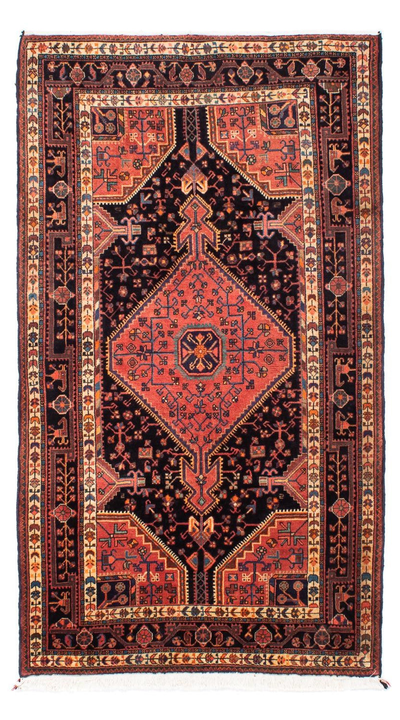Alfombra persa - Nómada - 220 x 132 cm - azul oscuro