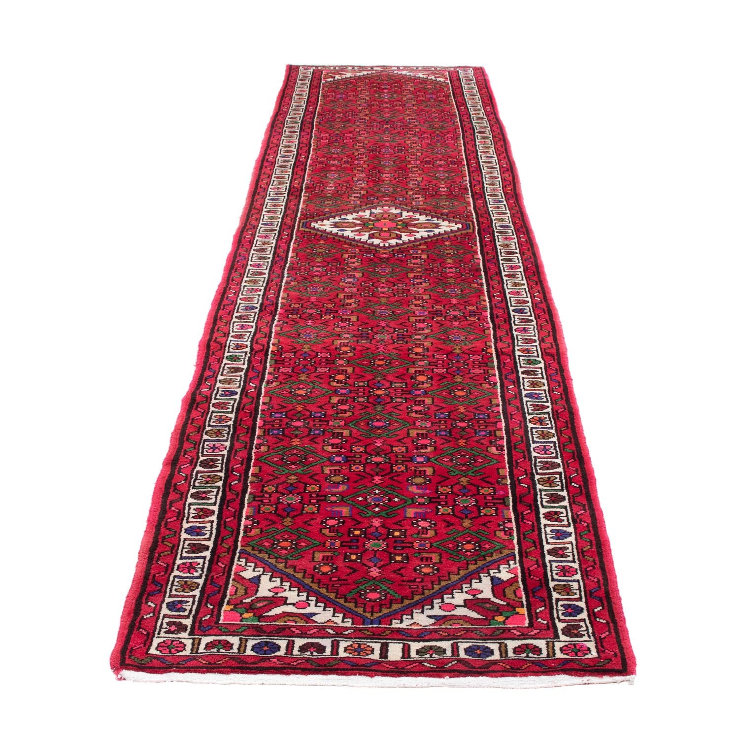 Alfombra de pasillo Alfombra persa - Nómada - 386 x 84 cm - rojo