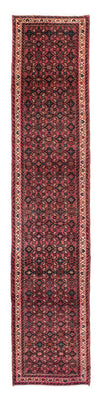Alfombra de pasillo Alfombra persa - Nómada - 398 x 83 cm - rojo oscuro