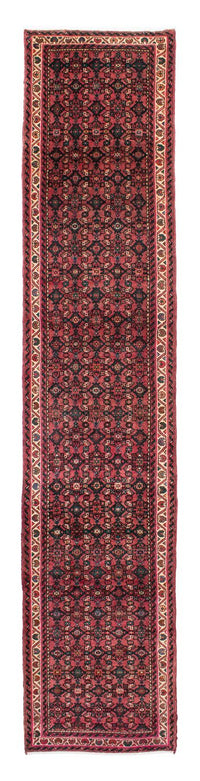 Alfombra de pasillo Alfombra persa - Nómada - 398 x 83 cm - rojo oscuro