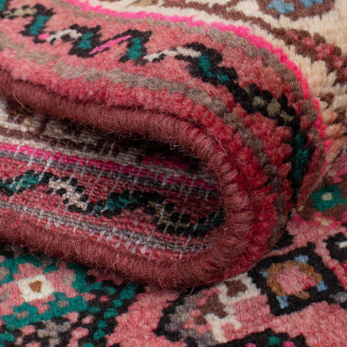 Alfombra de pasillo Alfombra persa - Nómada - 398 x 83 cm - rojo oscuro