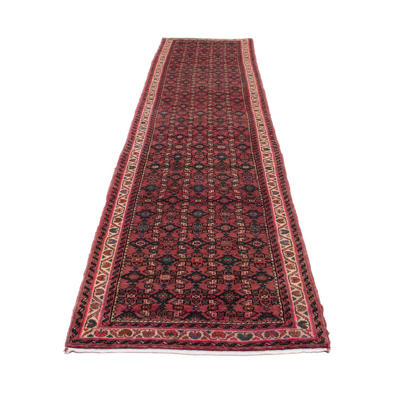 Alfombra de pasillo Alfombra persa - Nómada - 398 x 83 cm - rojo oscuro