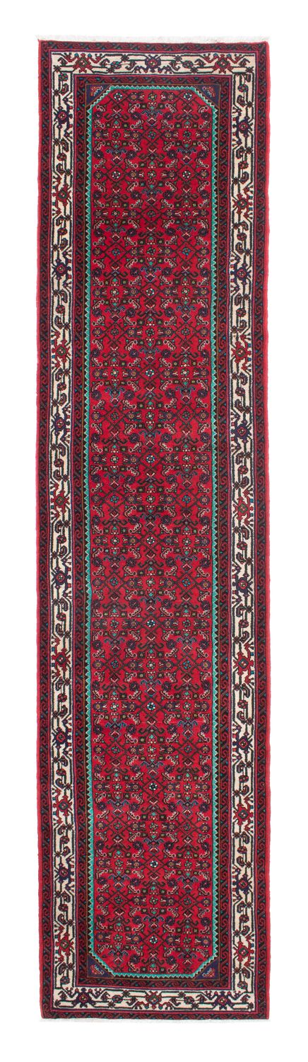 Alfombra de pasillo Alfombra persa - Nómada - 397 x 84 cm - rojo oscuro