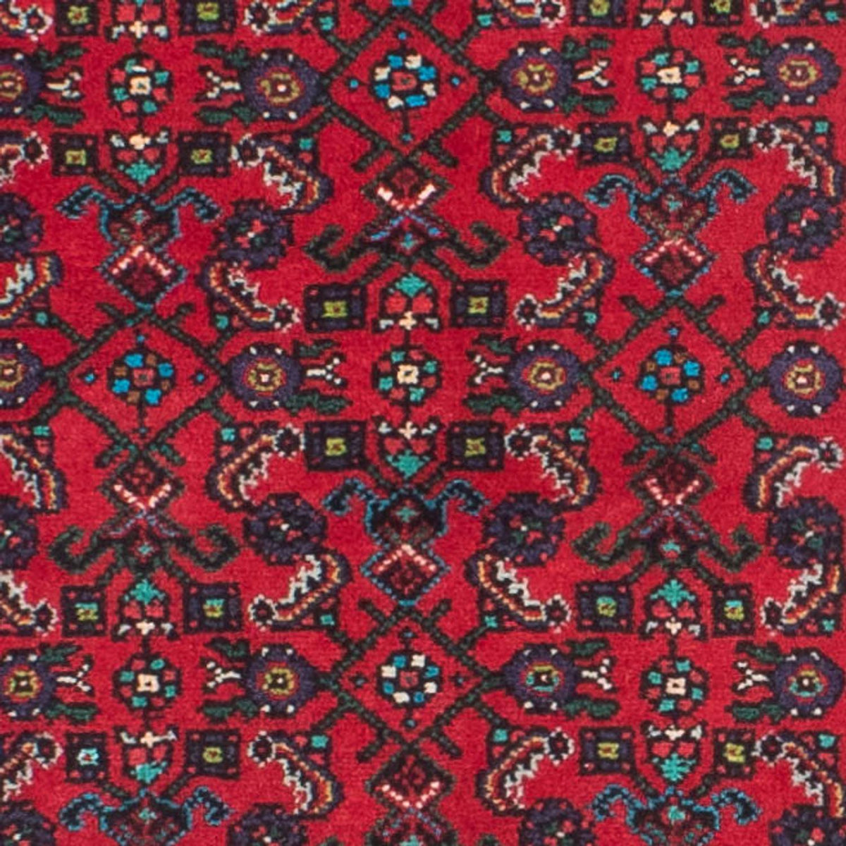Alfombra de pasillo Alfombra persa - Nómada - 397 x 84 cm - rojo oscuro