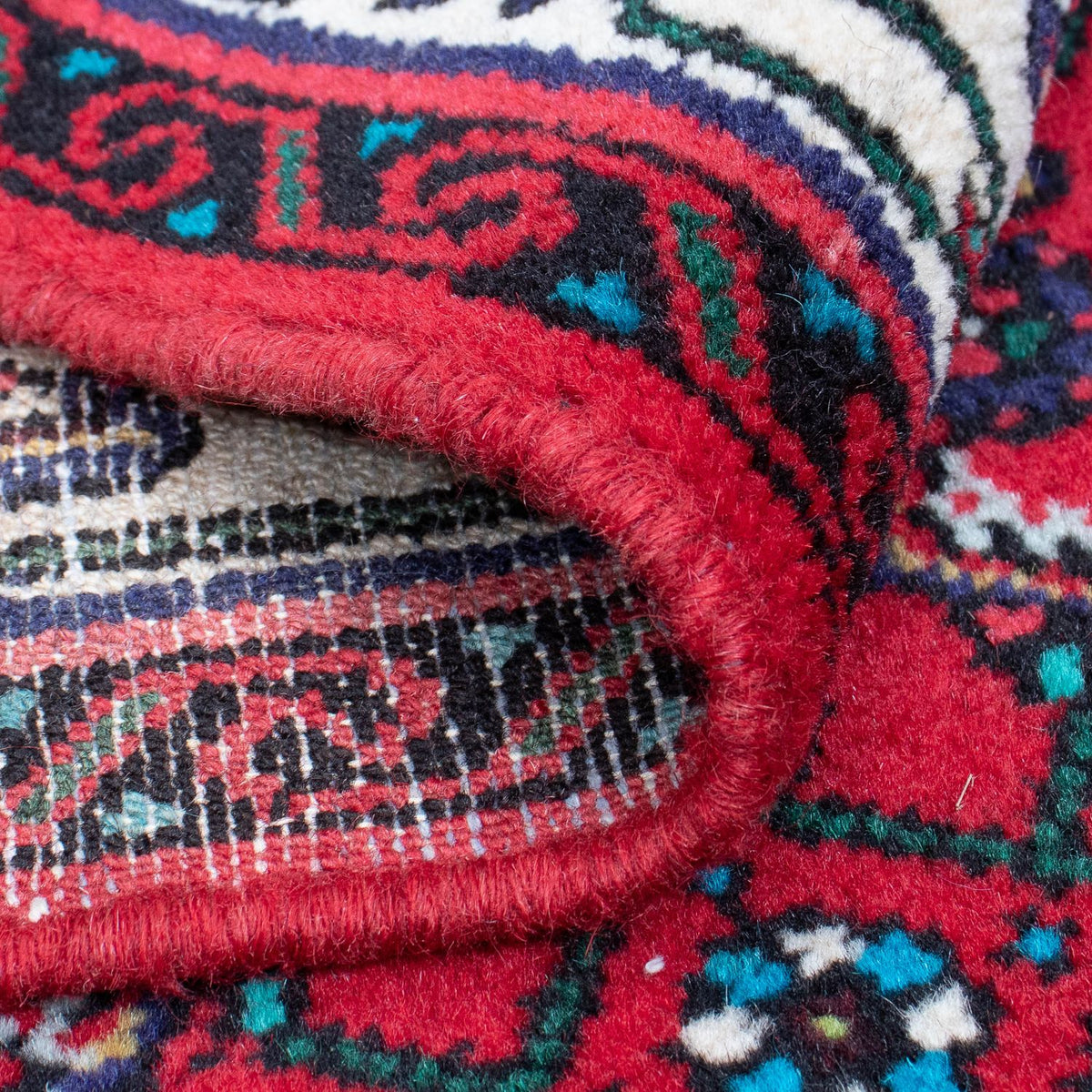 Alfombra de pasillo Alfombra persa - Nómada - 397 x 84 cm - rojo oscuro