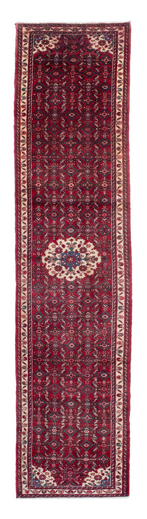 Alfombra de pasillo Alfombra persa - Nómada - 410 x 85 cm - rojo oscuro
