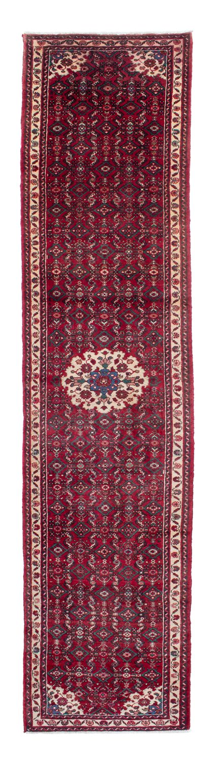 Alfombra de pasillo Alfombra persa - Nómada - 410 x 85 cm - rojo oscuro