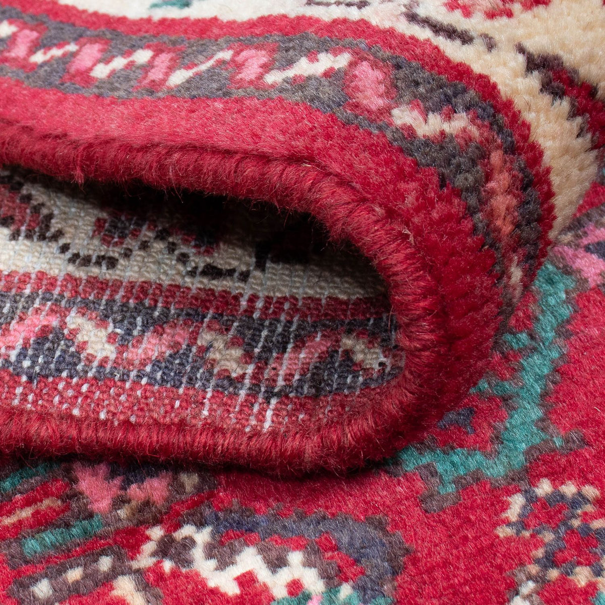 Alfombra de pasillo Alfombra persa - Nómada - 410 x 85 cm - rojo oscuro