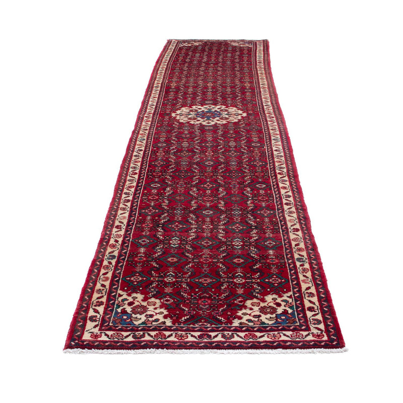 Alfombra de pasillo Alfombra persa - Nómada - 410 x 85 cm - rojo oscuro