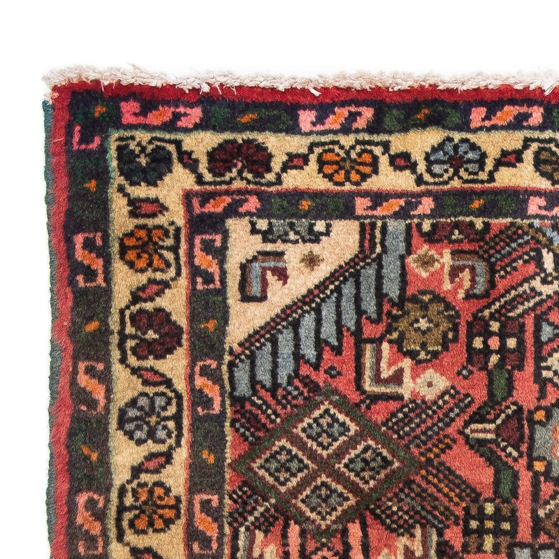 Alfombra persa - Nómada - 84 x 64 cm - rojo claro