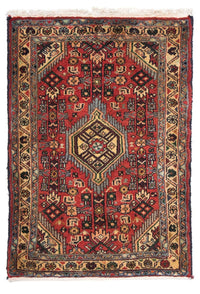 Alfombra persa - Nómada - 87 x 62 cm - rojo oscuro