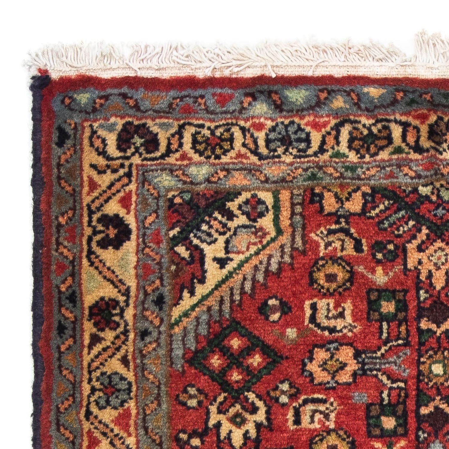 Alfombra persa - Nómada - 87 x 62 cm - rojo oscuro