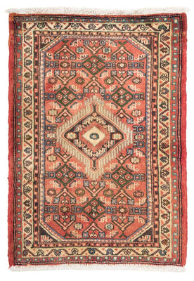 Alfombra persa - Nómada - 87 x 62 cm - rojo claro