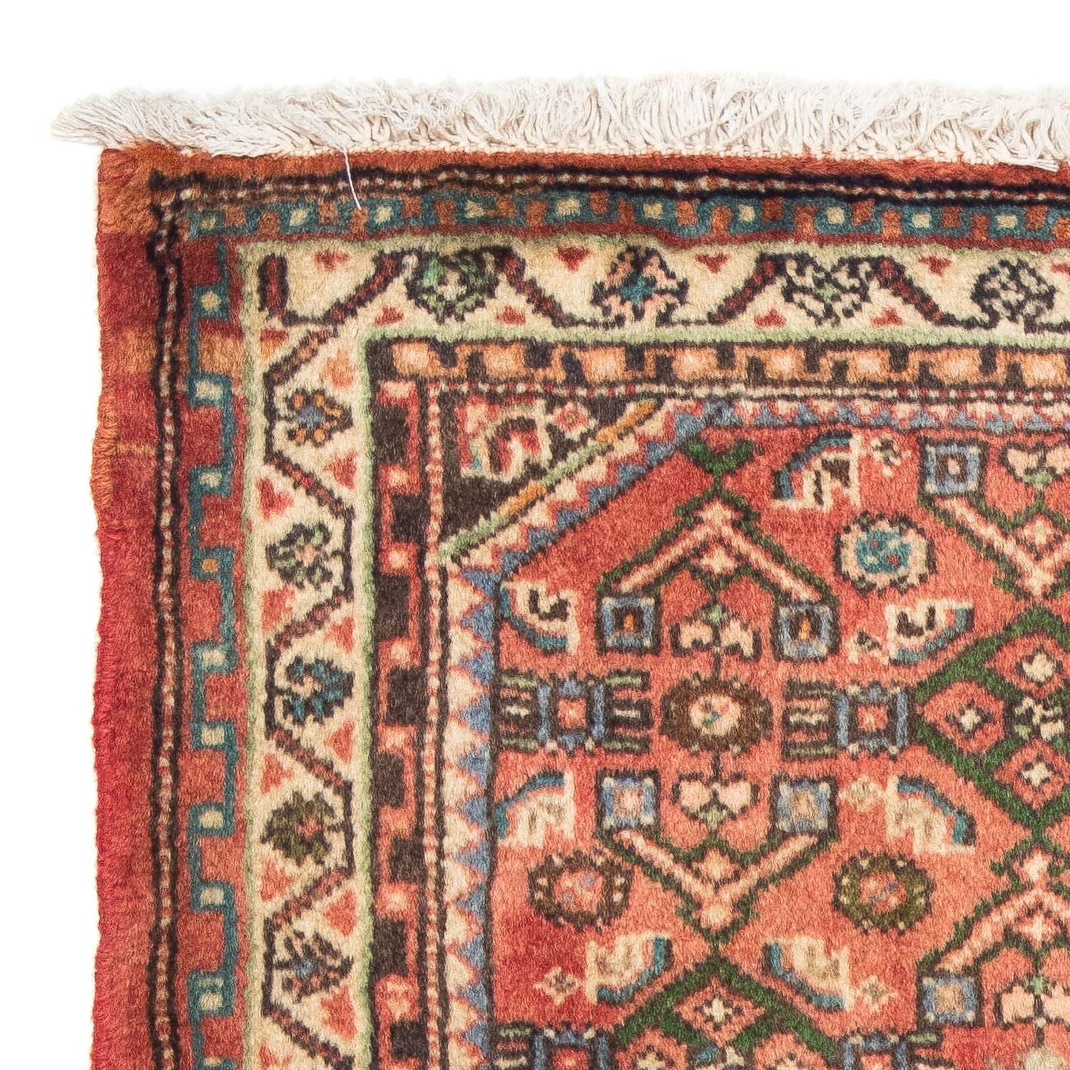 Alfombra persa - Nómada - 87 x 62 cm - rojo claro