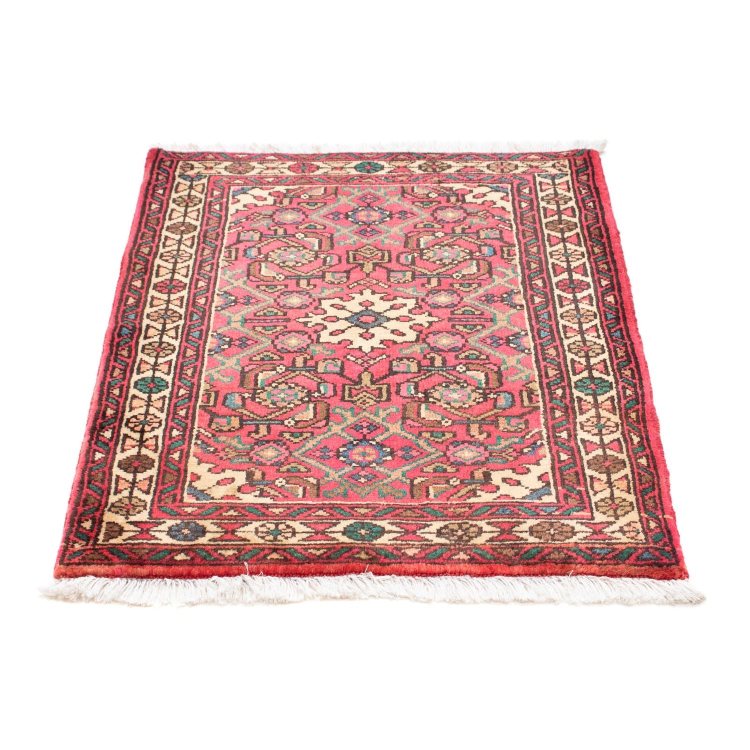 Alfombra persa - Nómada - 91 x 70 cm - rojo oscuro