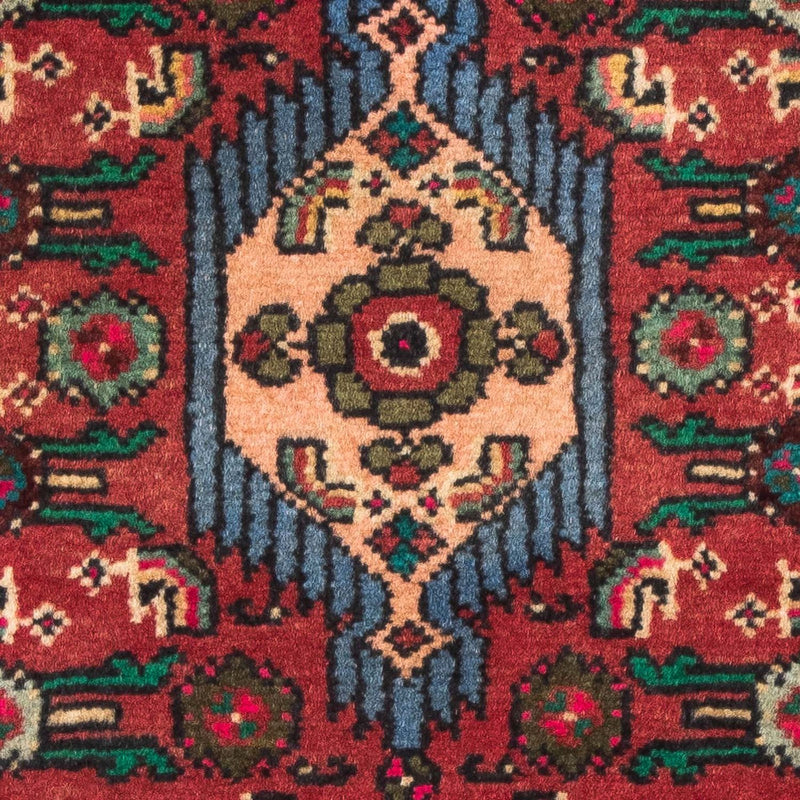 Alfombra persa - Nómada - 92 x 61 cm - rojo oscuro