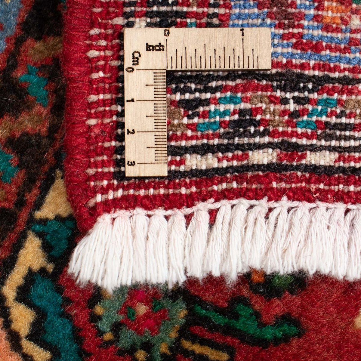 Alfombra persa - Nómada - 92 x 61 cm - rojo oscuro