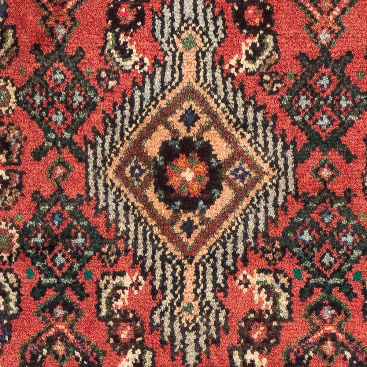 Alfombra persa - Nómada - 89 x 61 cm - rojo oscuro