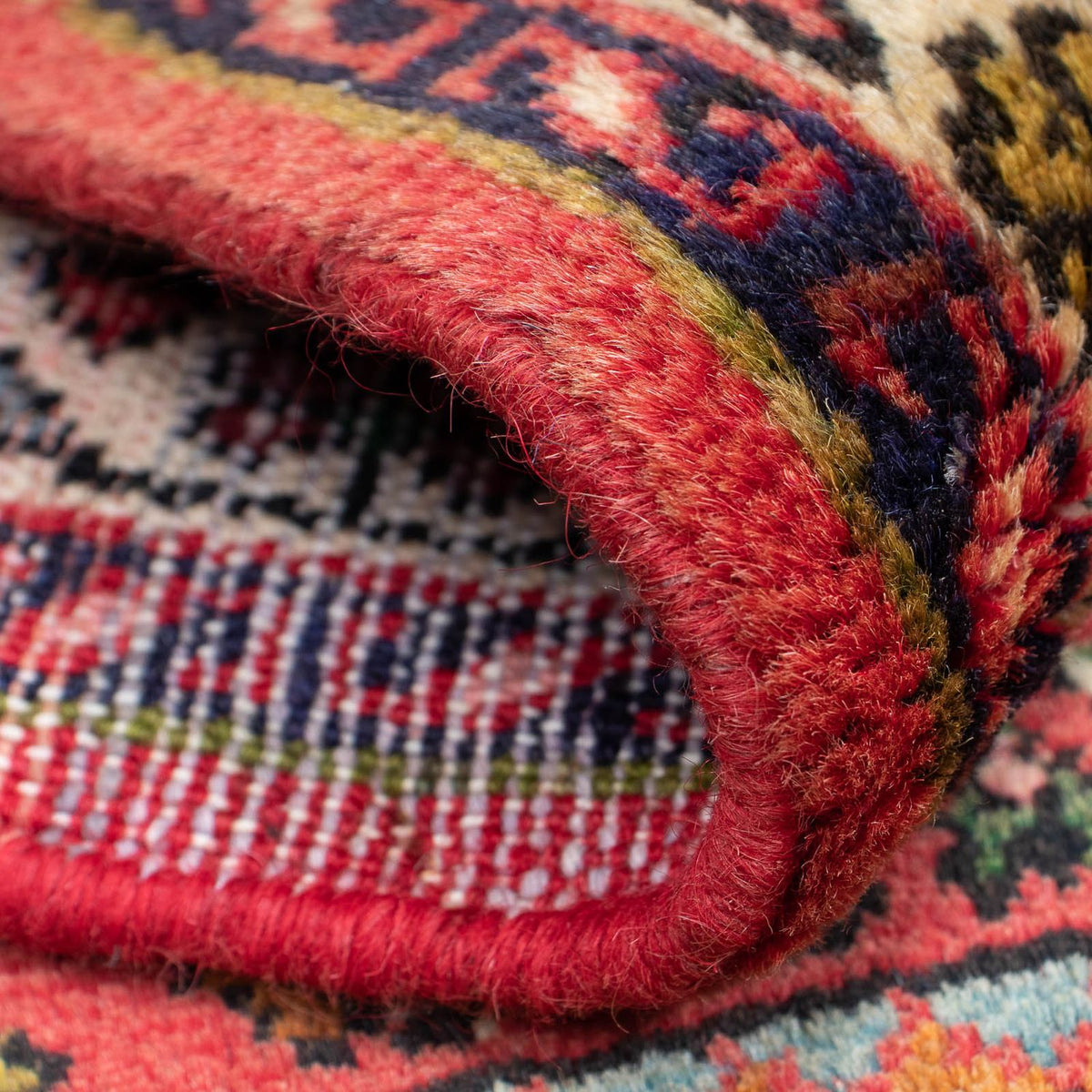 Alfombra persa - Nómada - 89 x 61 cm - rojo oscuro