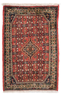 Alfombra persa - Nómada - 95 x 63 cm - rojo oscuro