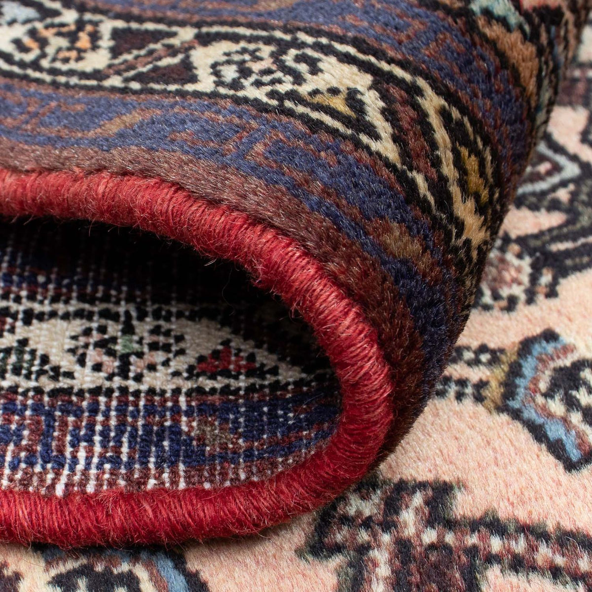 Alfombra persa - Nómada - 101 x 58 cm - marrón claro