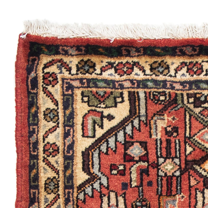 Alfombra persa - Nómada - 90 x 61 cm - rojo claro