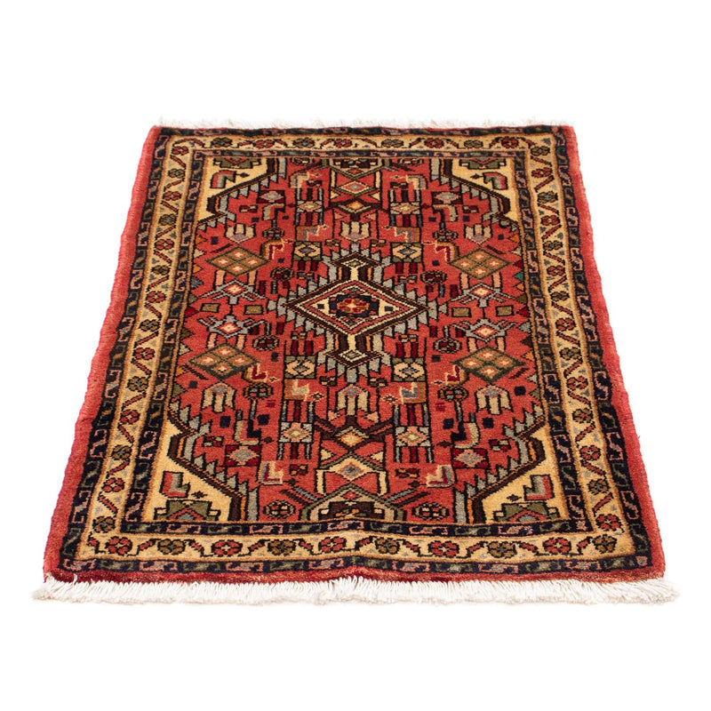 Alfombra persa - Nómada - 90 x 61 cm - rojo claro