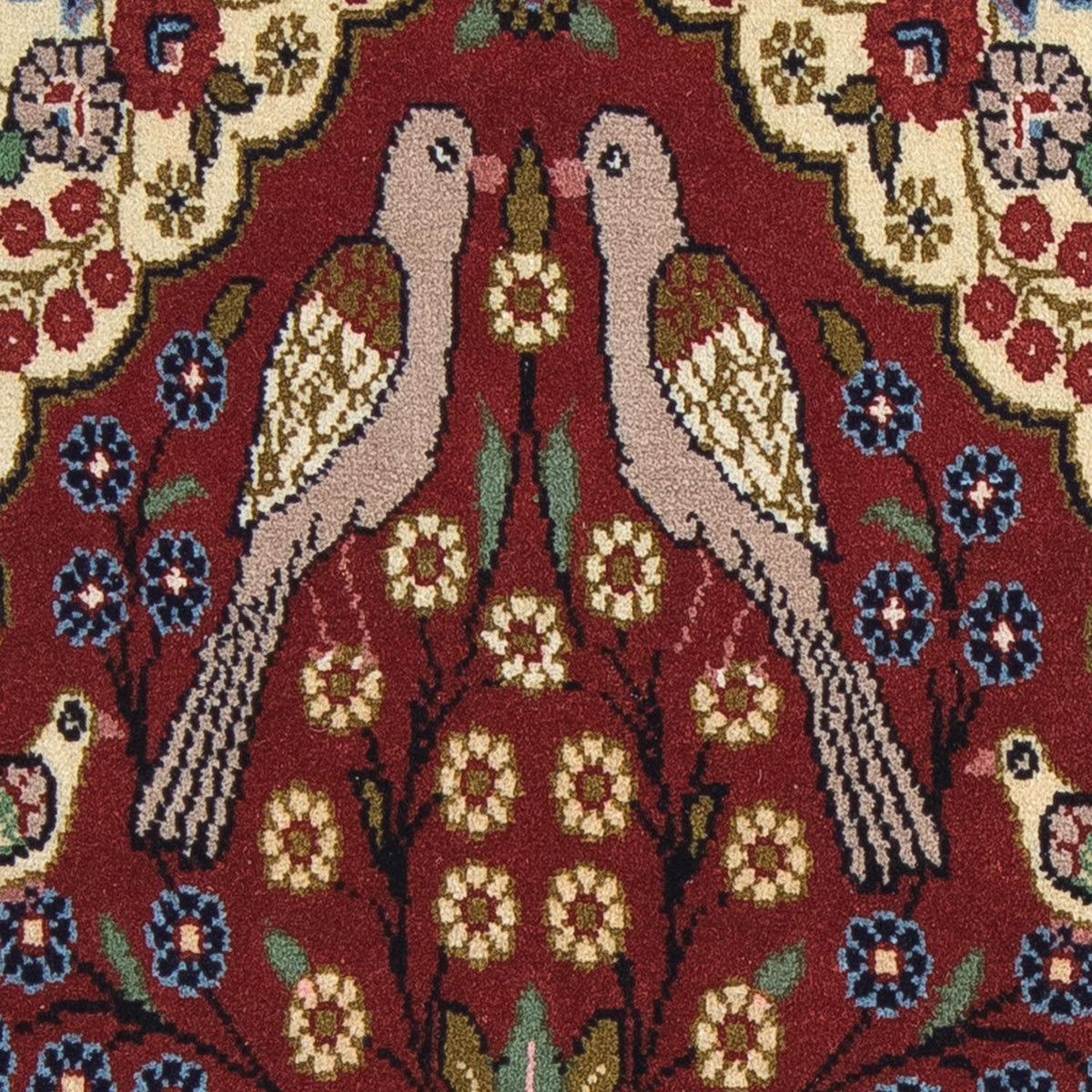 Alfombra persa - Clásica - 104 x 63 cm - rojo oscuro