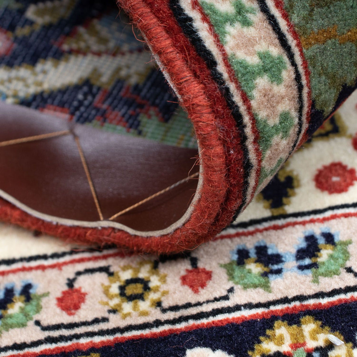 Alfombra persa - Clásica - 104 x 63 cm - rojo oscuro