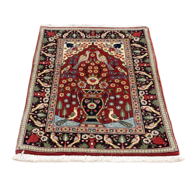 Alfombra persa - Clásica - 104 x 63 cm - rojo oscuro