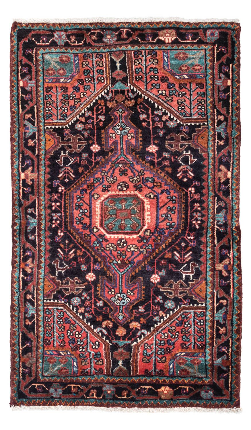 Alfombra persa - Nómada - 142 x 89 cm - azul oscuro