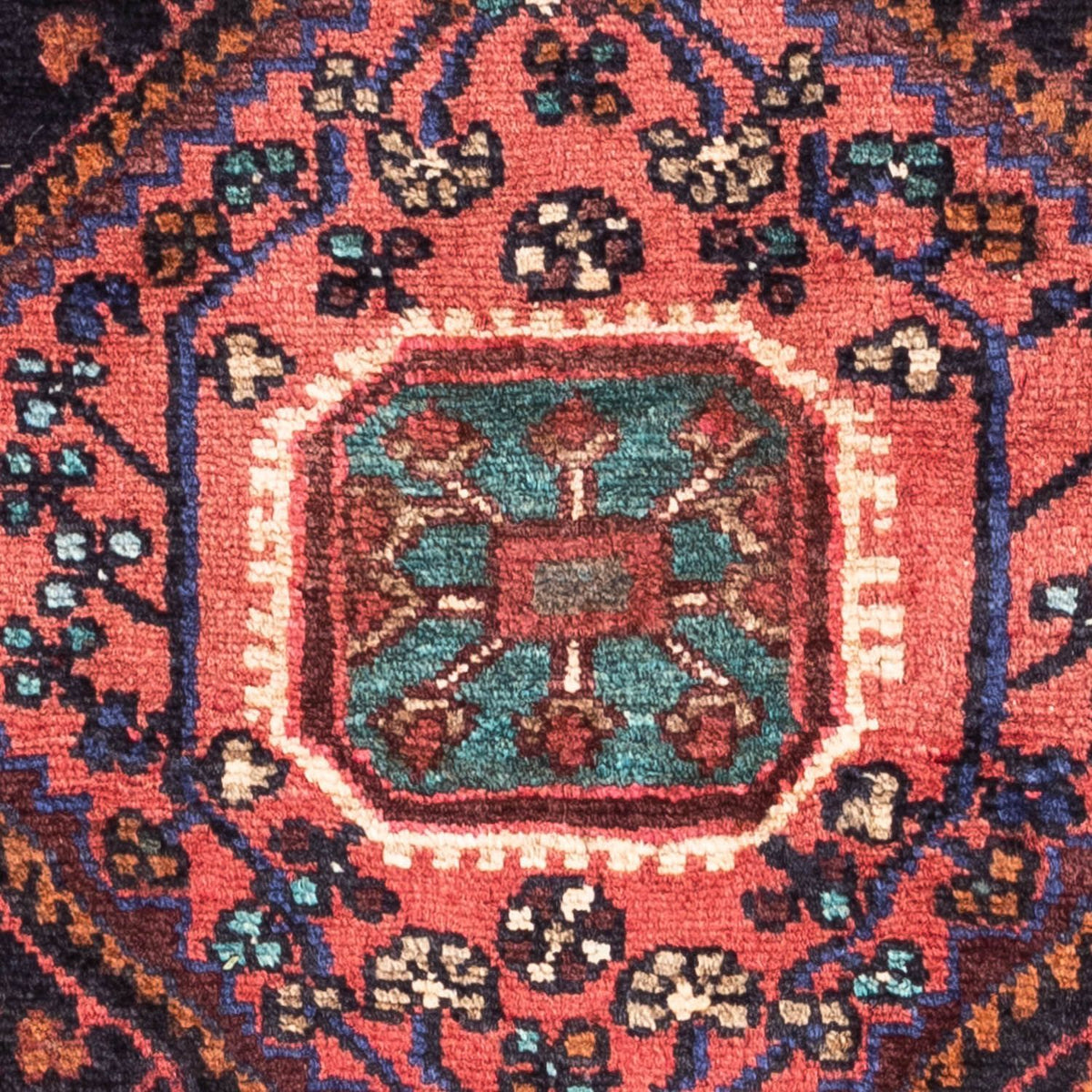 Alfombra persa - Nómada - 142 x 89 cm - azul oscuro