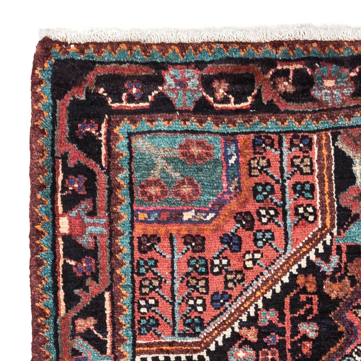 Alfombra persa - Nómada - 142 x 89 cm - azul oscuro