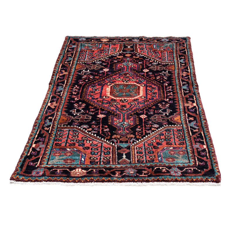 Alfombra persa - Nómada - 142 x 89 cm - azul oscuro