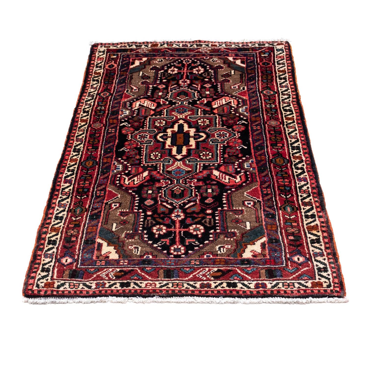 Alfombra persa - Nómada - 135 x 76 cm - azul oscuro