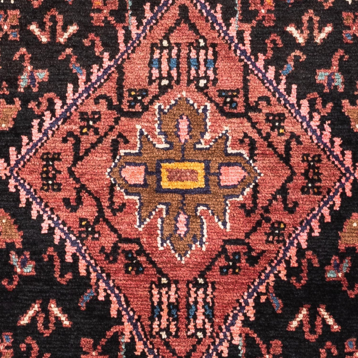 Alfombra persa - Nómada - 138 x 91 cm - rojo claro