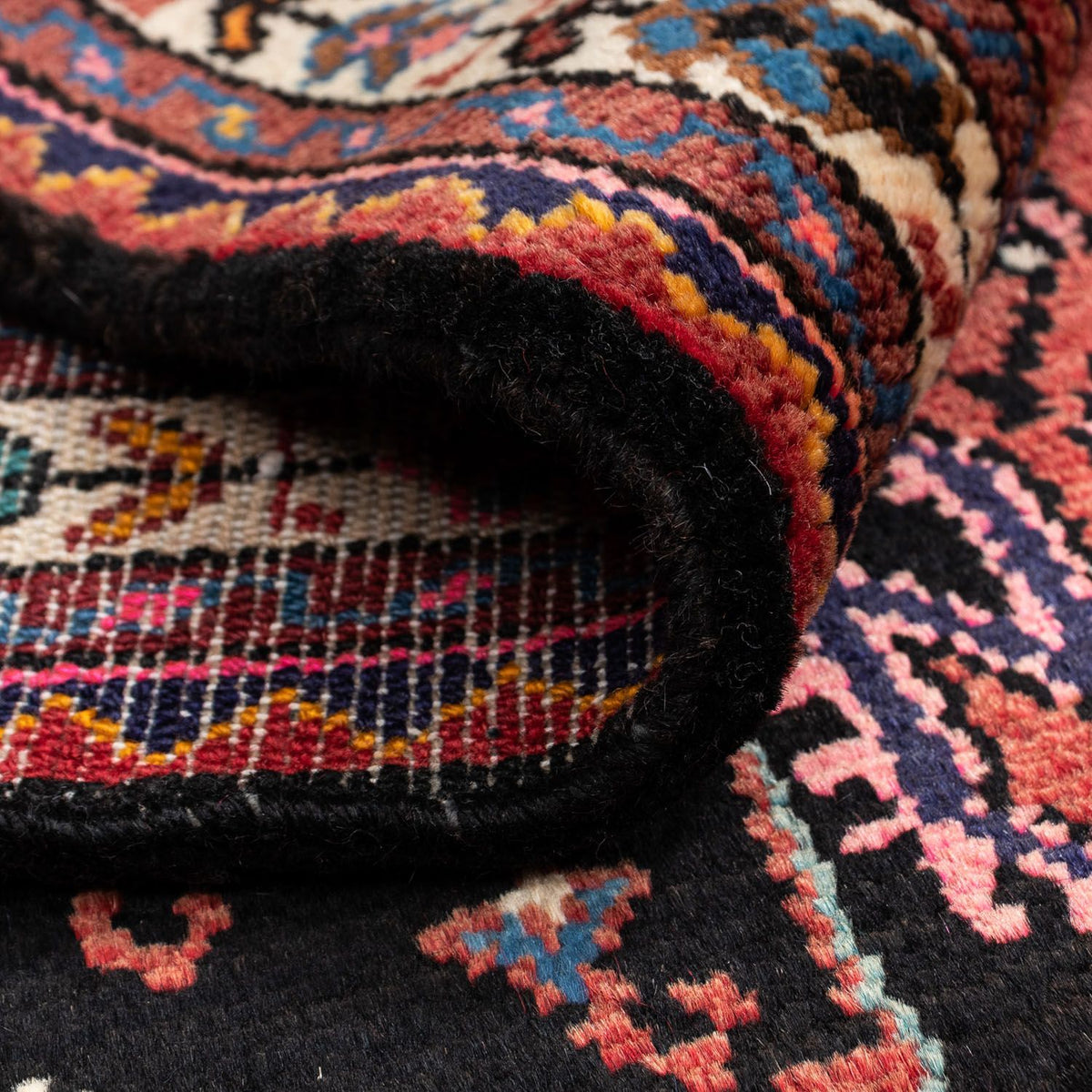 Alfombra persa - Nómada - 138 x 91 cm - rojo claro