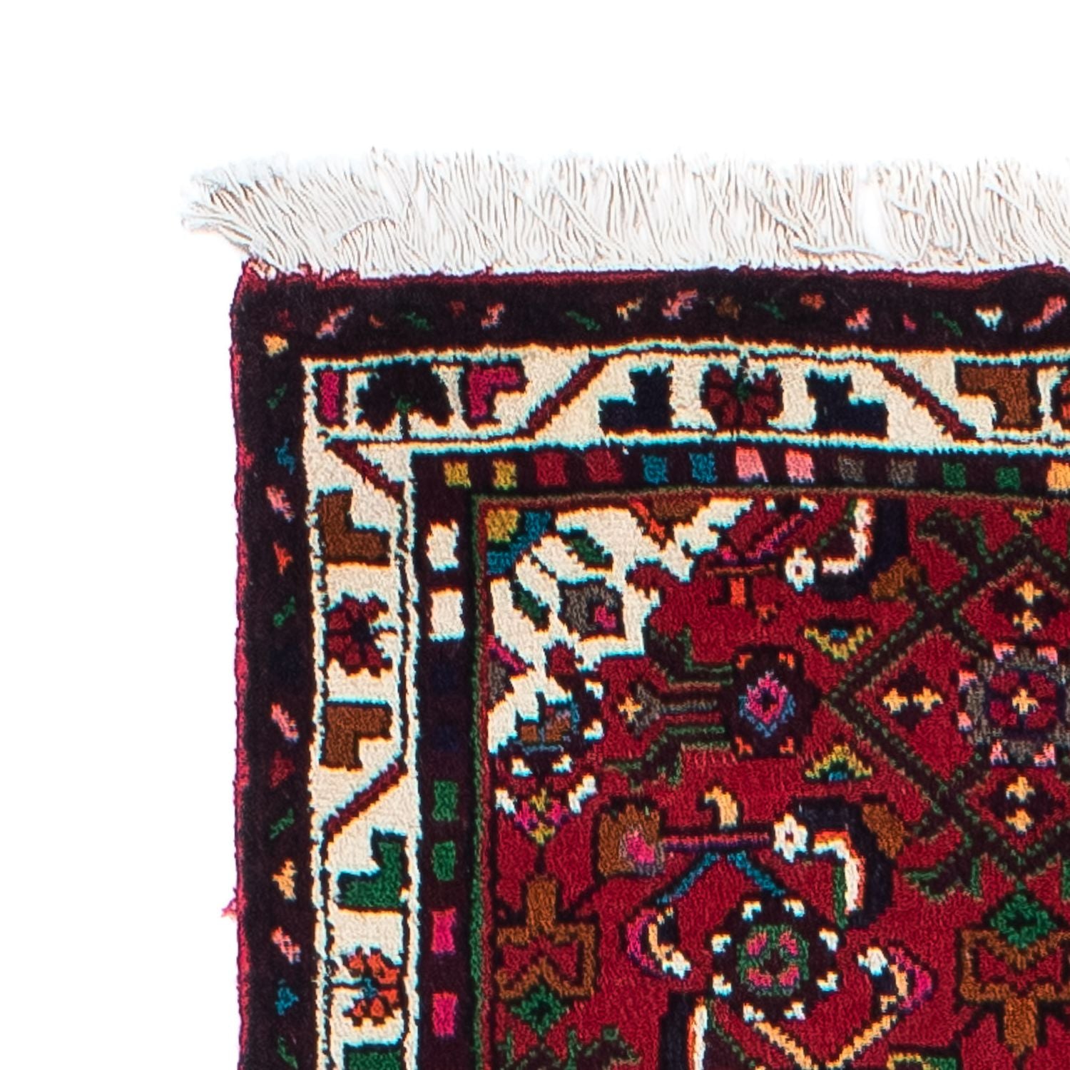 Alfombra de pasillo Alfombra persa - Nómada - 298 x 72 cm - rojo oscuro