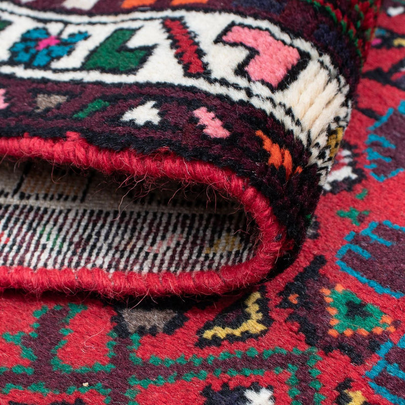 Alfombra de pasillo Alfombra persa - Nómada - 298 x 72 cm - rojo oscuro